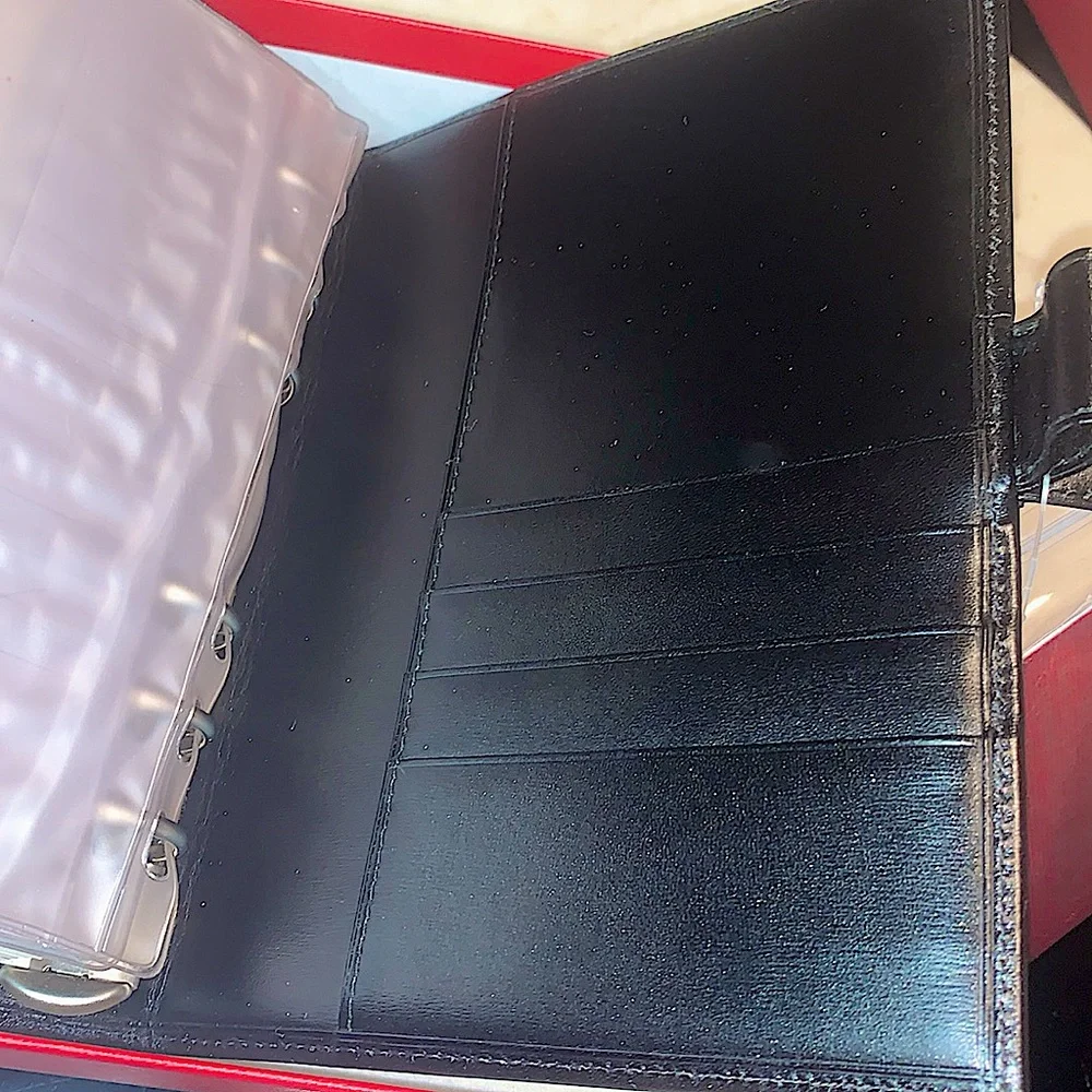 CARTIER AGENDA MUST DE CARTIER BLACK LEATHER VINTAGE NIB